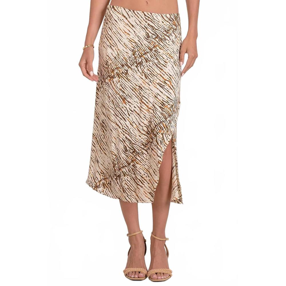 NEW ELAN selma skirt in neutral sahara